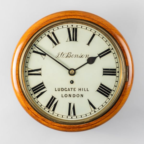 A MAHOGANY DIAL CLOCK