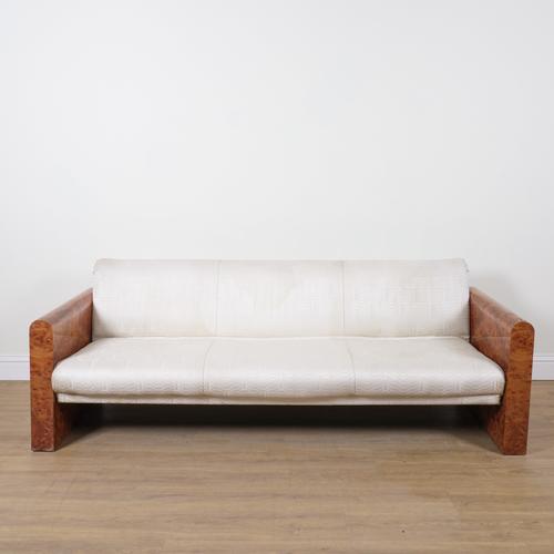 AN ART DECO STYLE BURR WALNUT SUITE (2)