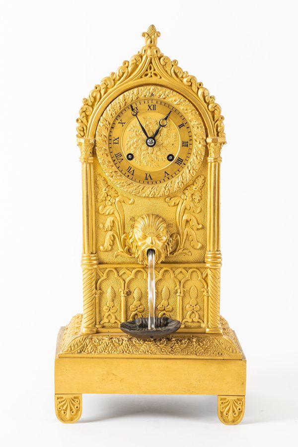 A CHARLES X AUTOMATON MANTEL CLOCK