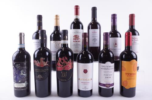 TWELVE BOTTLES ITALIAN RED WINE
