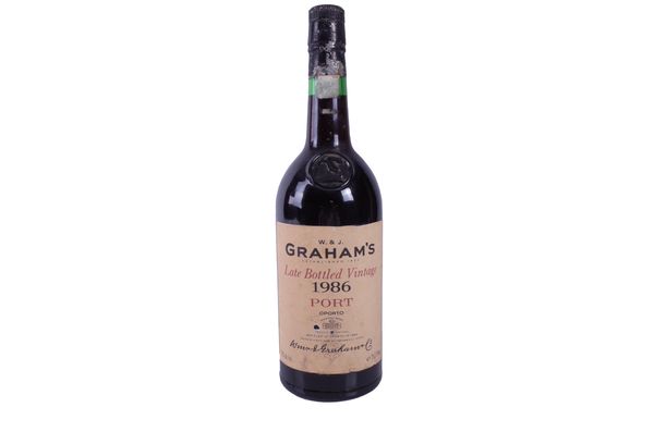 ONE BOTTLE GRAHAM'S LATE BOTTLED VINTAGE 1986 PORT