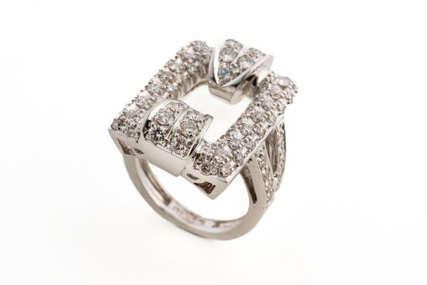 A DIAMOND SET RING