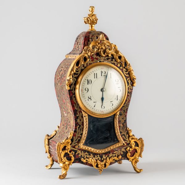 A FRENCH BOULLE MANTEL TIMEPIECE