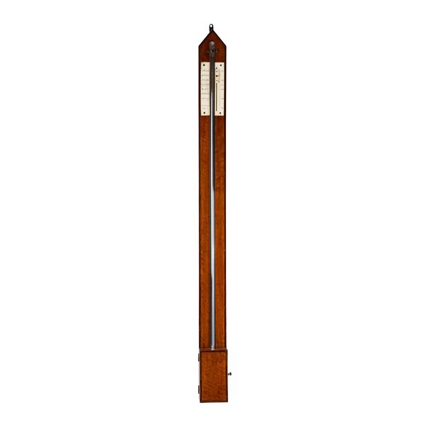 A SCOTTISH MAHOGANY STICK BAROMETER