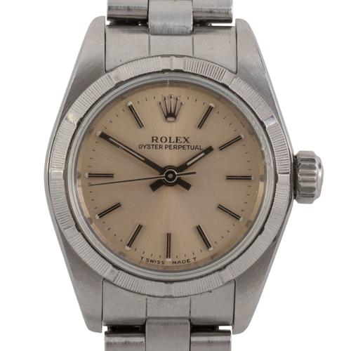 A 26MM ROLEX OYSTER PERPETUAL NO DATE LADY'S WATCH