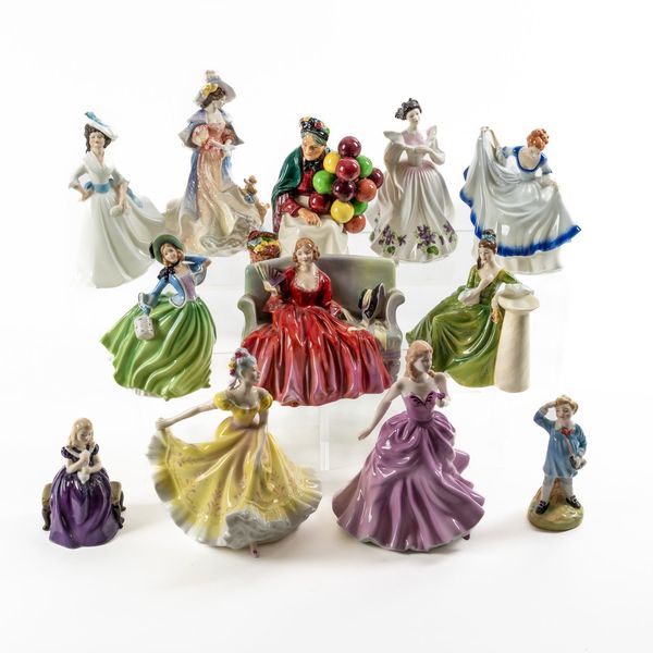 ROYAL DOULTON TWELVE VARIOUS FIGURES (12)