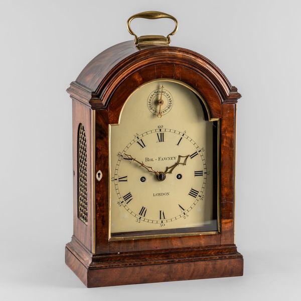 A GEORGE III GILTMETAL-MOUNTED MAHOGANY BRACKET CLOCK