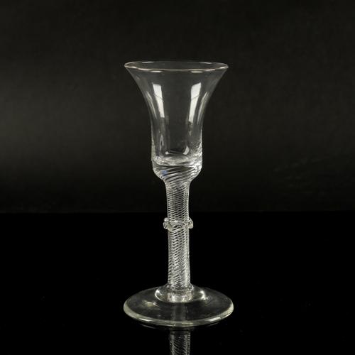 A TALL AIRTWIST WINE GLASS