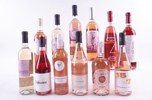 TWELVE BOTTLES SPANISH AND ITALIAN ROSÉ WINE