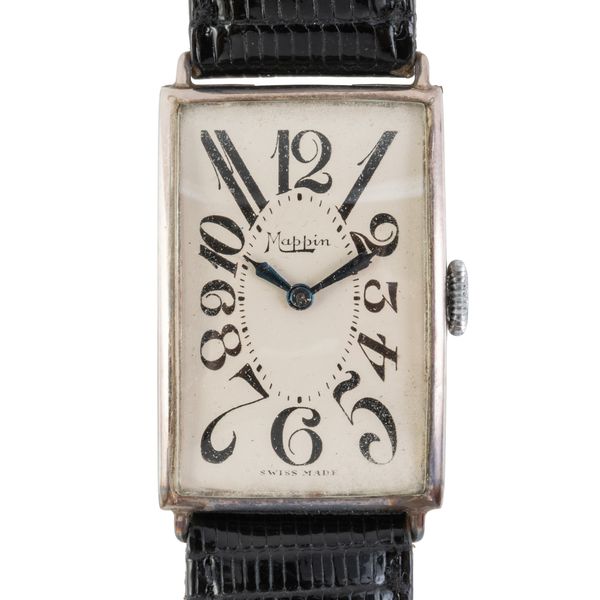 A 1926 MAPPIN SILVER WRISTWATCH