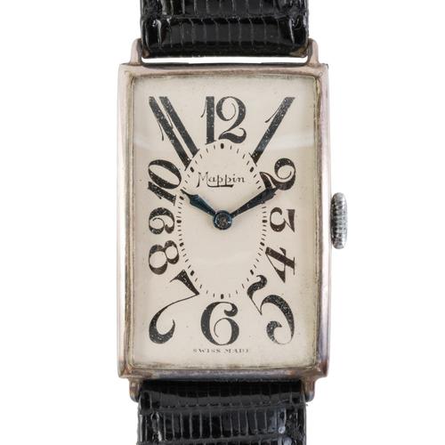 A 1926 MAPPIN SILVER WRISTWATCH
