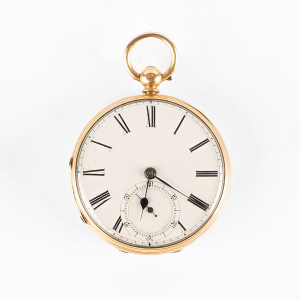 A Victorian 18ct yellow gold open face pocket watch