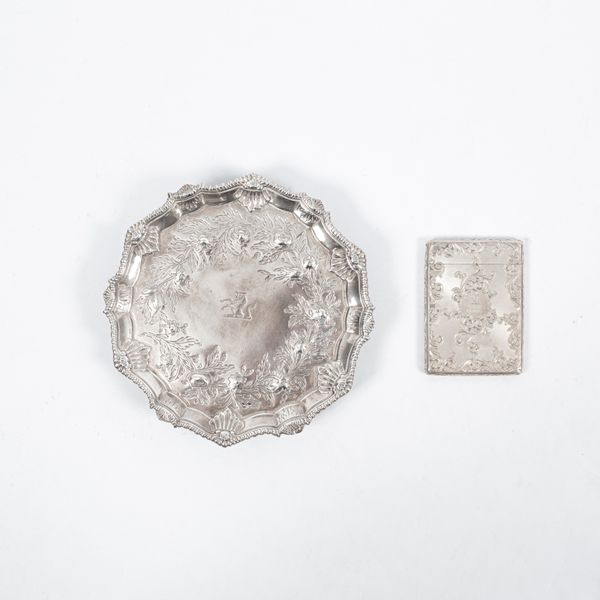 A George III silver waiter