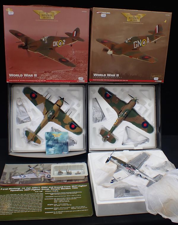 CORGI 'THE AVIATION ARCHIVE' WW2 DEFENDERS OF MALTA No.AA35502 HAWKER HURRICANE IIC