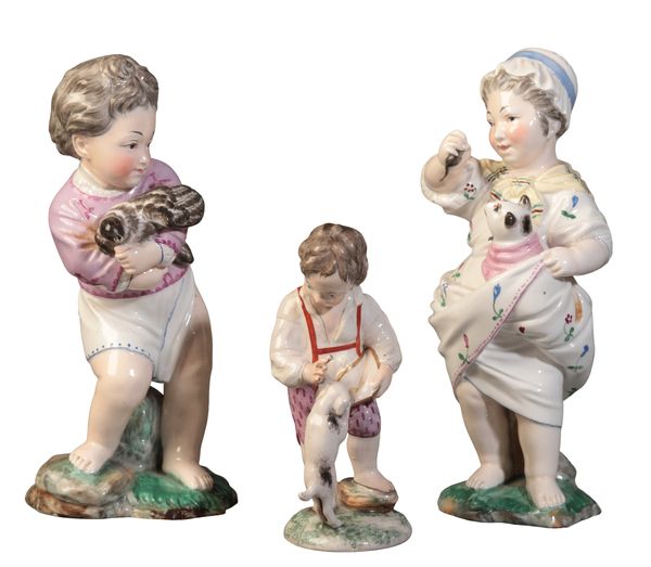 TWO SIMILAR HÖCHST PORCELAIN FIGURES