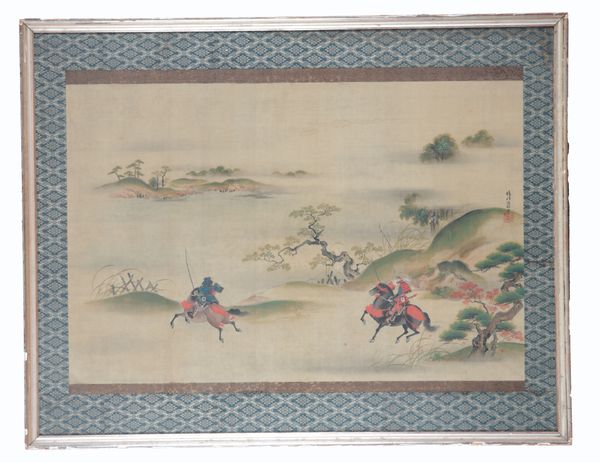 JAPANESE SCHOOL, 19TH/20TH CENTURY Warriors on horseback