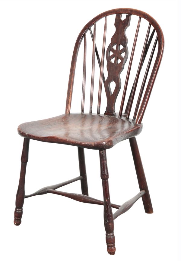 AN ELM AND ASH WINDSOR CHAIR