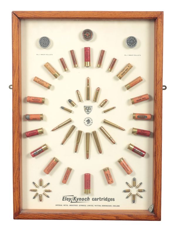 AN ELEY & KYNOCH CARTRIDGE SHOP DISPLAY BOARD