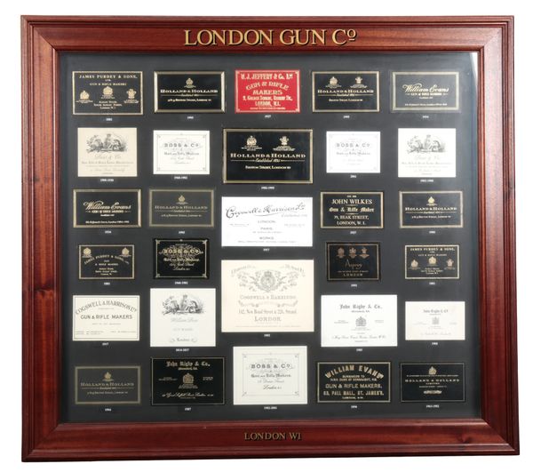 A LONDON GUN CO. SHOP DISPLAY BOARD