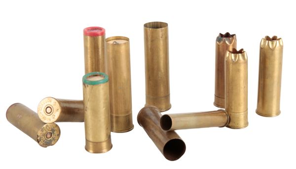 A QUANTITY OF ELEY & KYNOCH BRASS CARTRIDGES