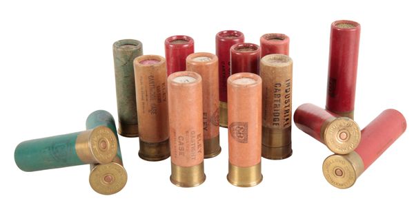 A QUANTITY OF ELEY 8 BORE PAPER COLLECTORS CARTRIDGES