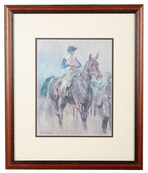 AFTER PETER BIEGEL (1913-1987) A horse racing scene
