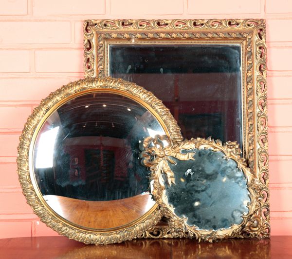 THREE GILT MIRRORS