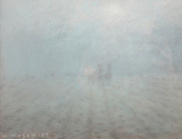 *WILLIAM MASON (1906-2002) 'Ploughing, Early Morning'