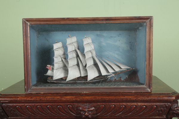 A DIORAMA OF A BRITISH SCHOONER