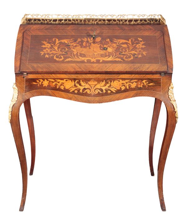 A DUTCH MARQUETRY INLAID BONHEUR DU JOUR