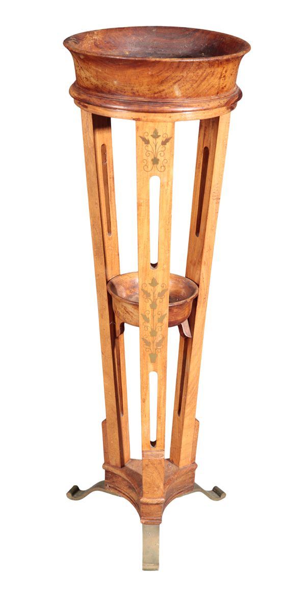 A REGENCY STYLE TRIPOD JARDINIÈRE STAND