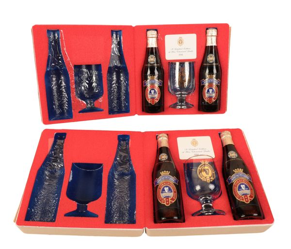 GUINNESS - TWO LIMITED EDITION ‘COMMEMORATIVE BREW 1980’ TWO BOTTLE SETS