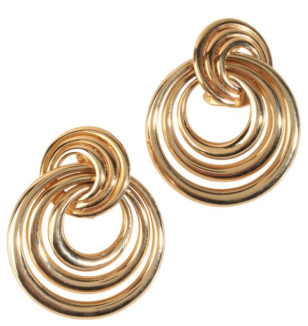 CARTIER: A PAIR OF VINTAGE EARRINGS