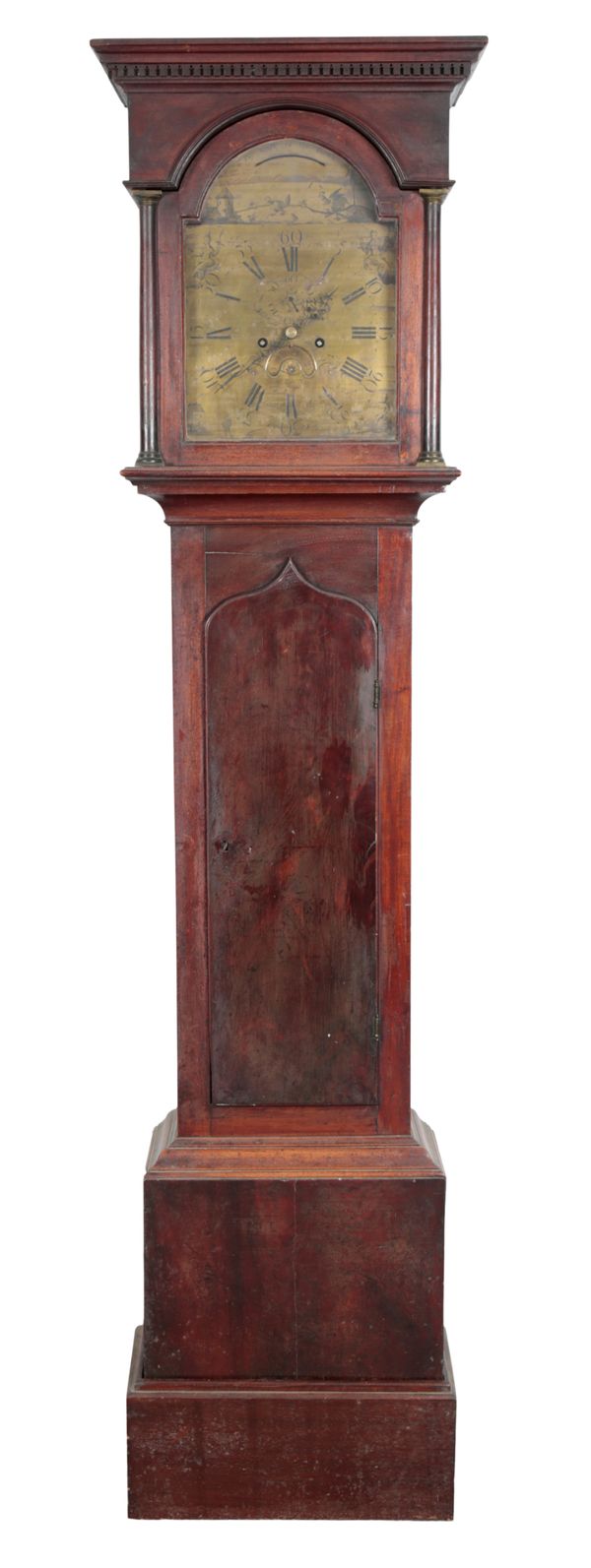 A MAHOGANY LONGCASE CLOCK BY GEORGE PHIPARD OF POOLE