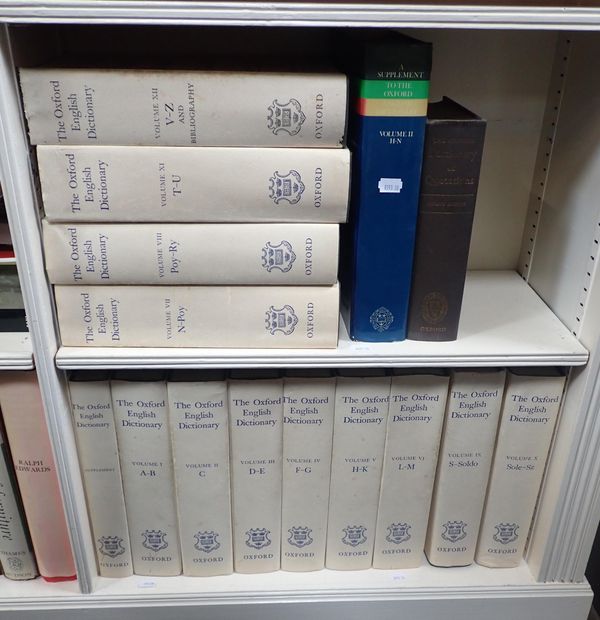 A SET OF THE OXFORD ENGLISH DICTIONARY