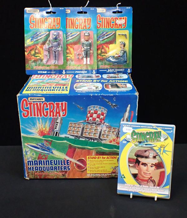 1992 BOXED MATCHBOX STINGRAY MARINEVILLE HEADQUARTERS ACTION PLAYSET