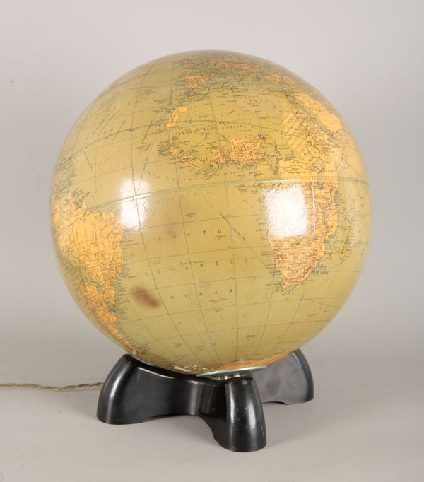 A 'GEORAMA LTD.' ILLUMINATED LIBRARY GLOBE BY GEORGE PHILIP & SON LTD.