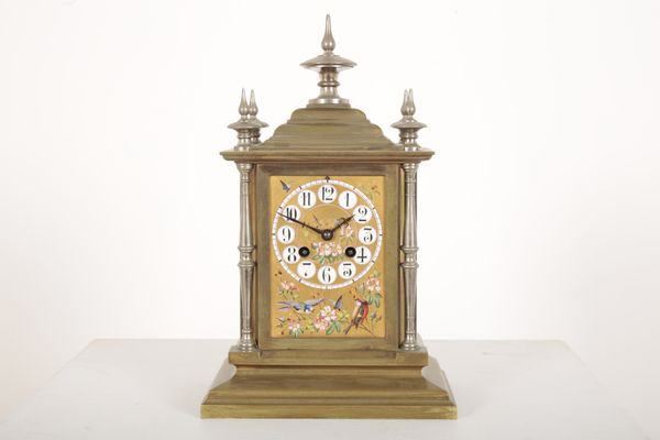 AN ORMOLU MANTEL CLOCK IN THE AESTHETIC STYLE