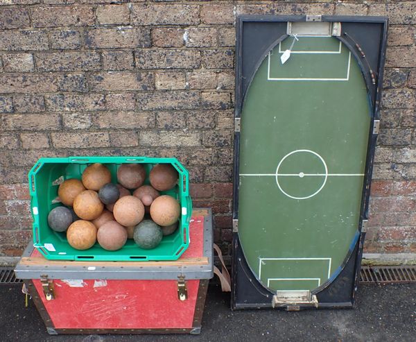 A VINTAGE TABLE TOP FOOTBALL GAME