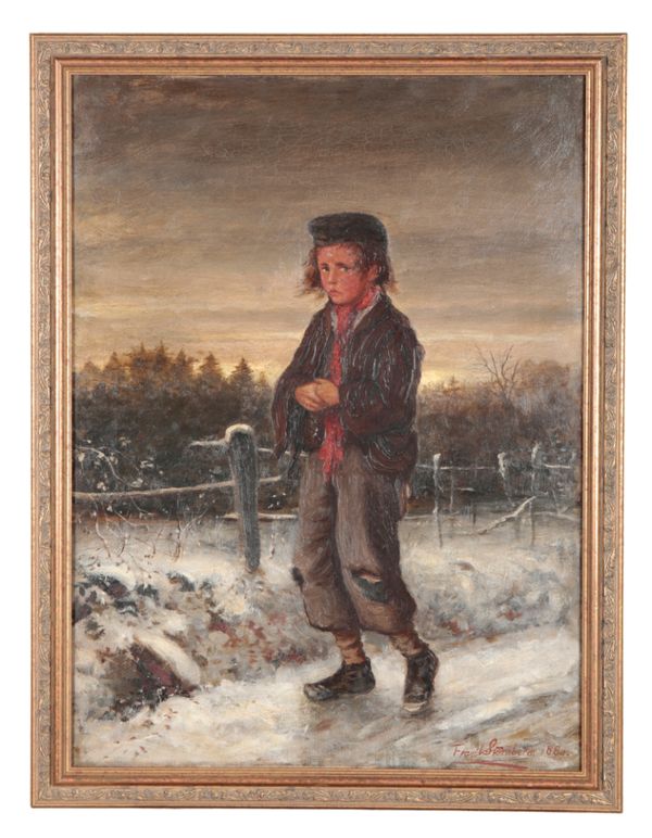 FRANK STERNBERG (19th/20th century) An urchin in a wintry landscape