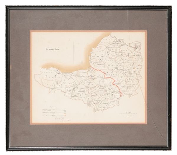 A MAP OF SOMERSETSHIRE