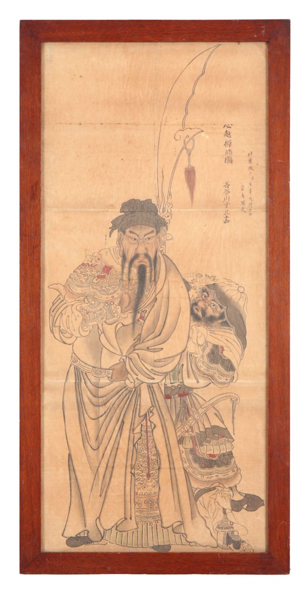 AFTER HASEGAWA SETTAN (1778-1843) A portrait of a Chinese hero