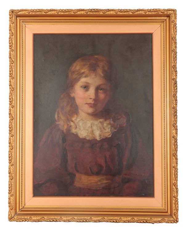 ENGLISH SCHOOL, EARLY 20TH CENTURY A portrait of a young girl