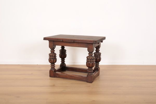 TWO SIMILAR OAK OCCASIONAL TABLES