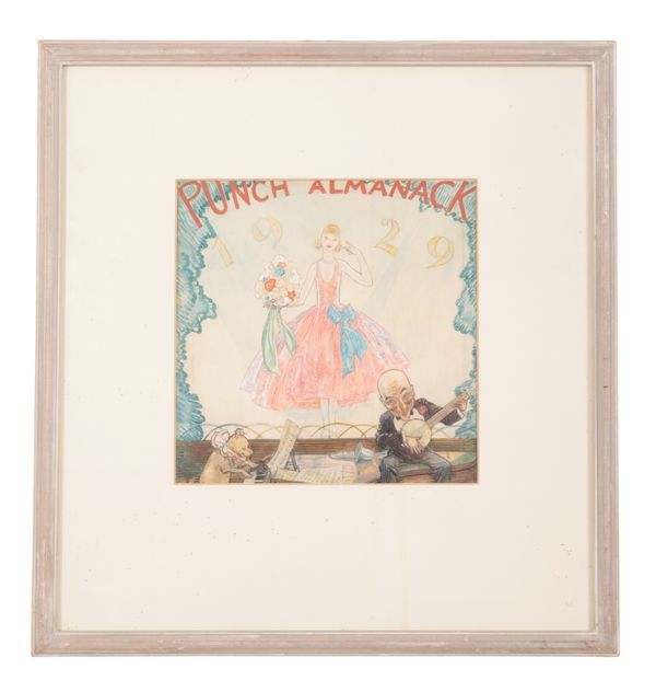 E.H. SHEPARD: PUNCH ALMANACK COVER FRAMED