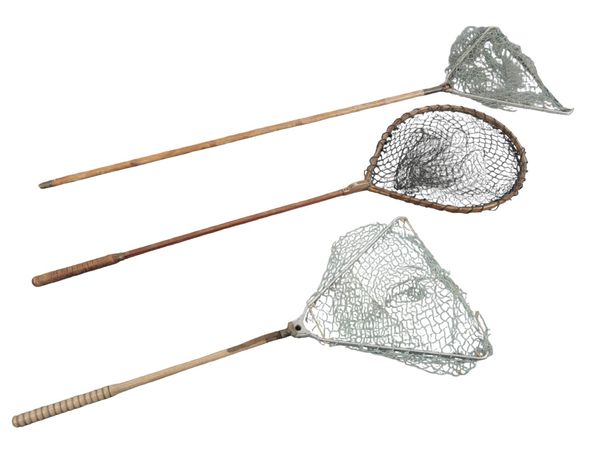 AN OGDON SMITH OF LONDON FOLDING TROUT NET