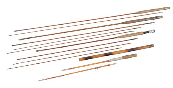 A CARTER SPLIT CANE STEEL CENTER FLY ROD