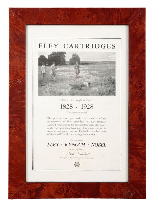 A ELEY CARTRIDGES ADVERTISEMENT