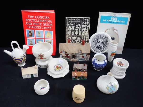 A COLLECTION OF GOSS SOUVENIR WARE