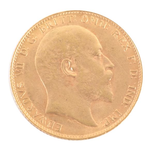 A 1907 EDWARD VII GOLD SOVEREIGN